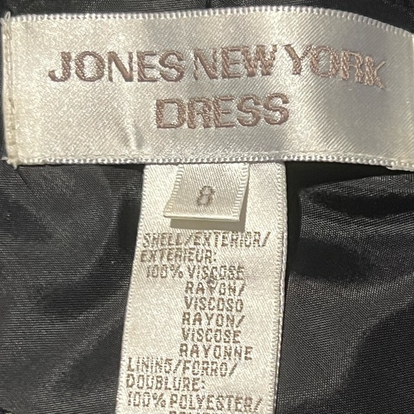 Vintage Jones NY Midi Black Dress - Picture 9 of 16